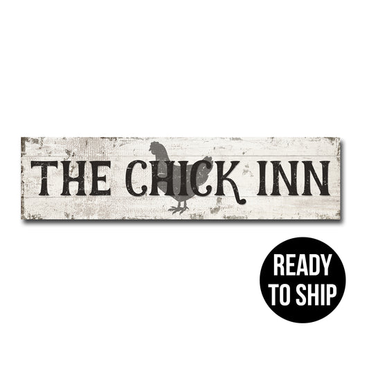 Rustic Metal "Chick-Inn" Sign | READY TO SHIP - The Sign Shoppe