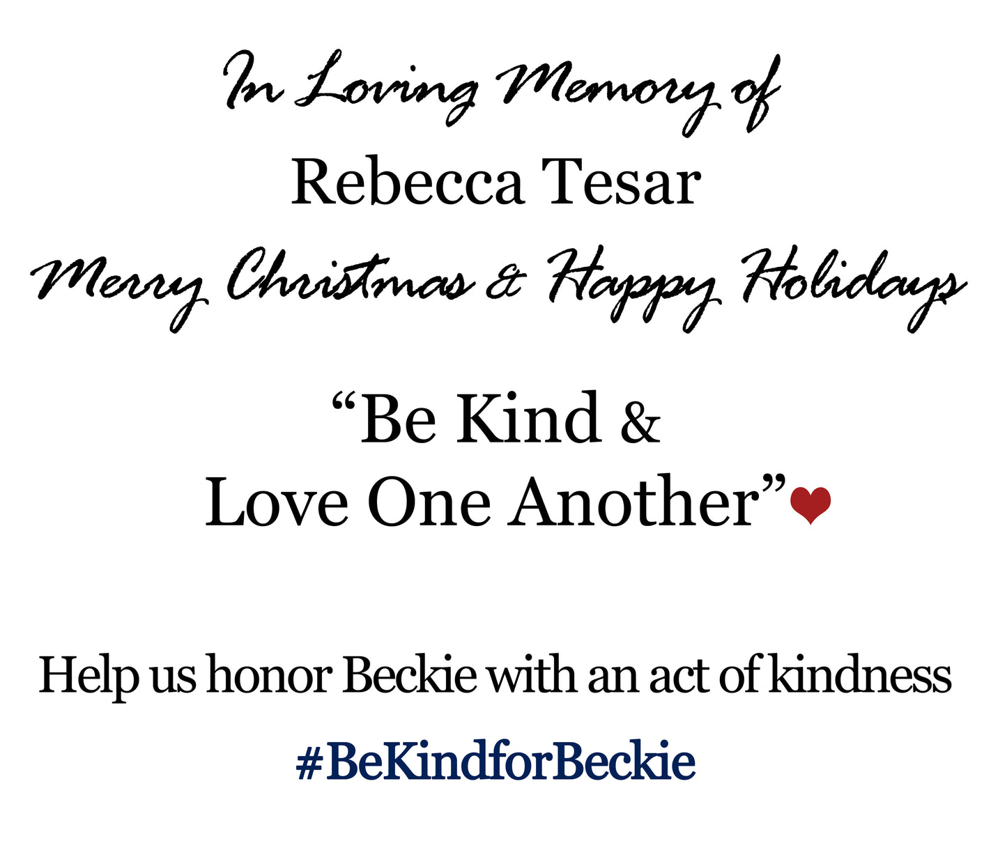 Customized Rebecca Tesar Sign 20x24 - The Sign Shoppe