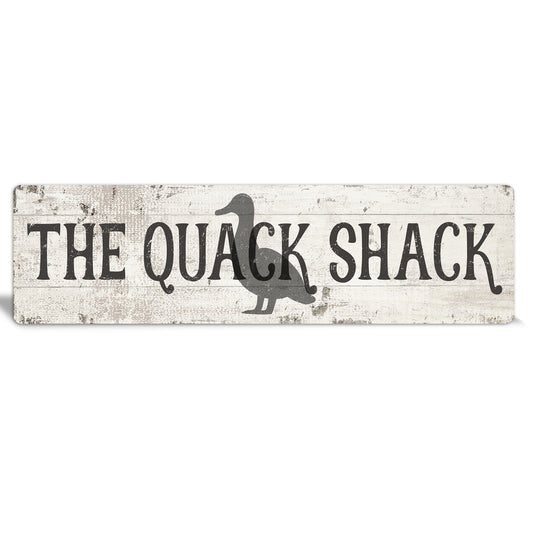 Rustic Metal "Quack Shack" Sign - The Sign Shoppe
