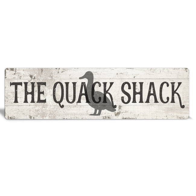 Rustic Metal "Quack Shack" Sign - The Sign Shoppe