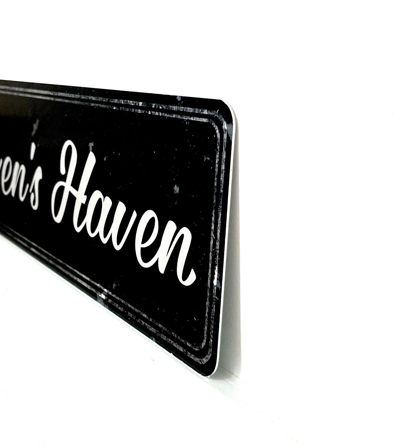 Custom Metal Sign | Black Rustic Double Frame - The Sign Shoppe