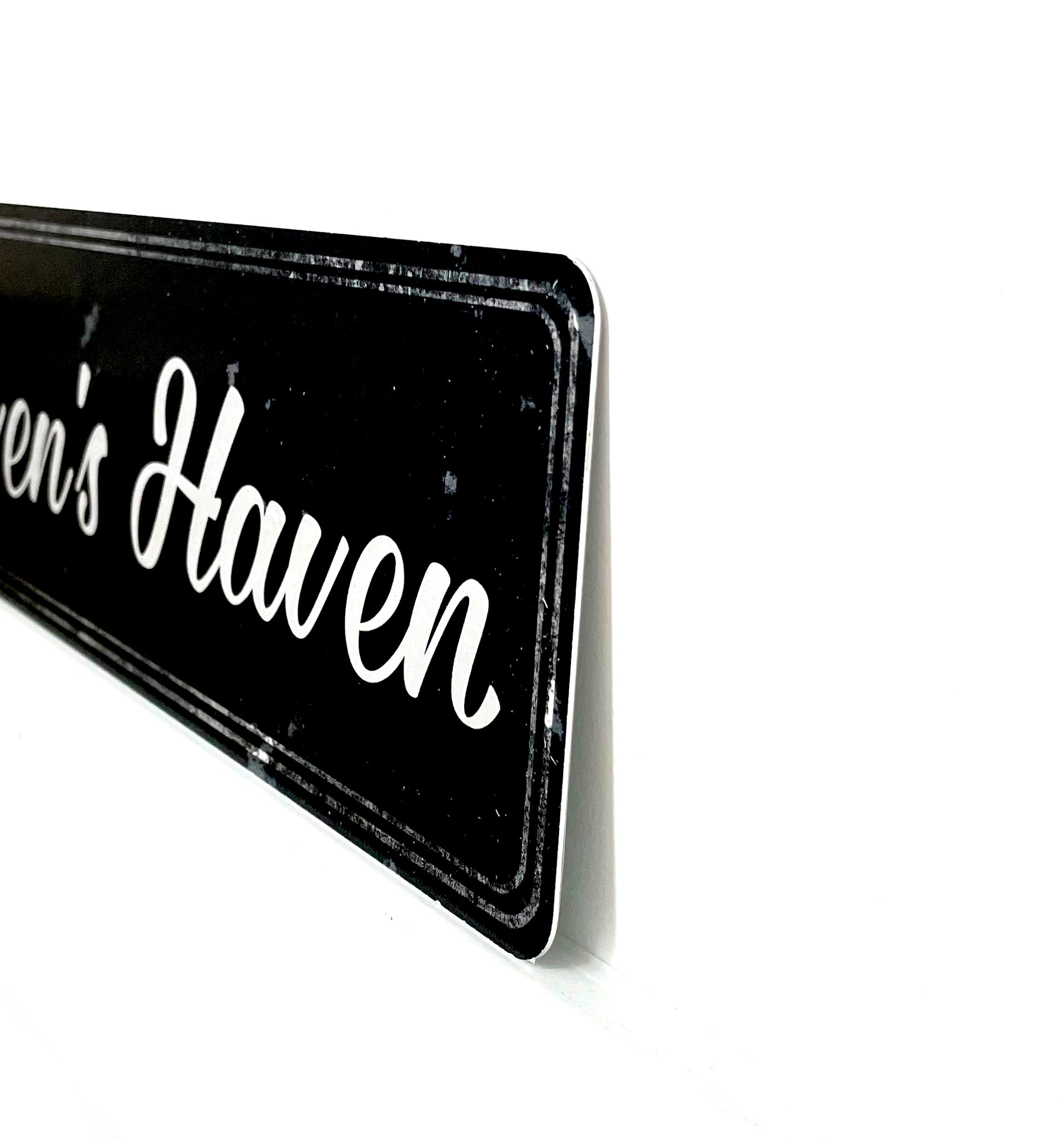 Custom Metal Sign | Black Rustic Double Frame - The Sign Shoppe