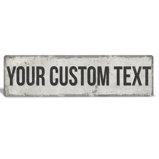 Custom Metal Sign | Sandy Beige - The Sign Shoppe