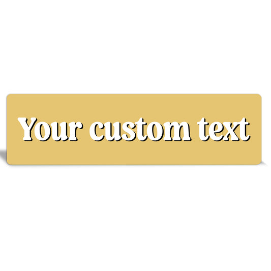 Custom Metal Sign | Yellow Sunshine - The Sign Shoppe