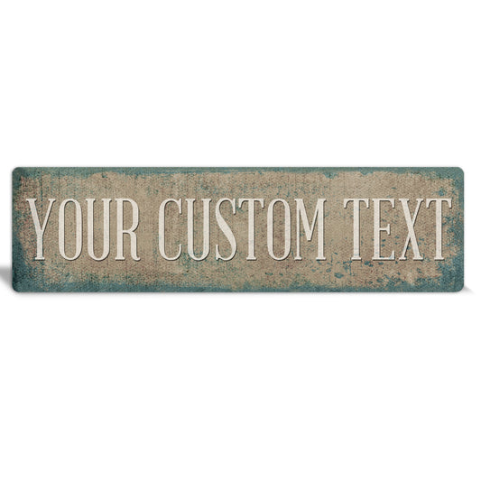Custom Metal Sign | Turquoise Coastal - The Sign Shoppe