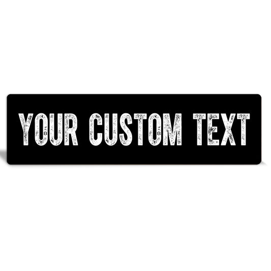 Custom Metal Sign | Classic Black & White - The Sign Shoppe 