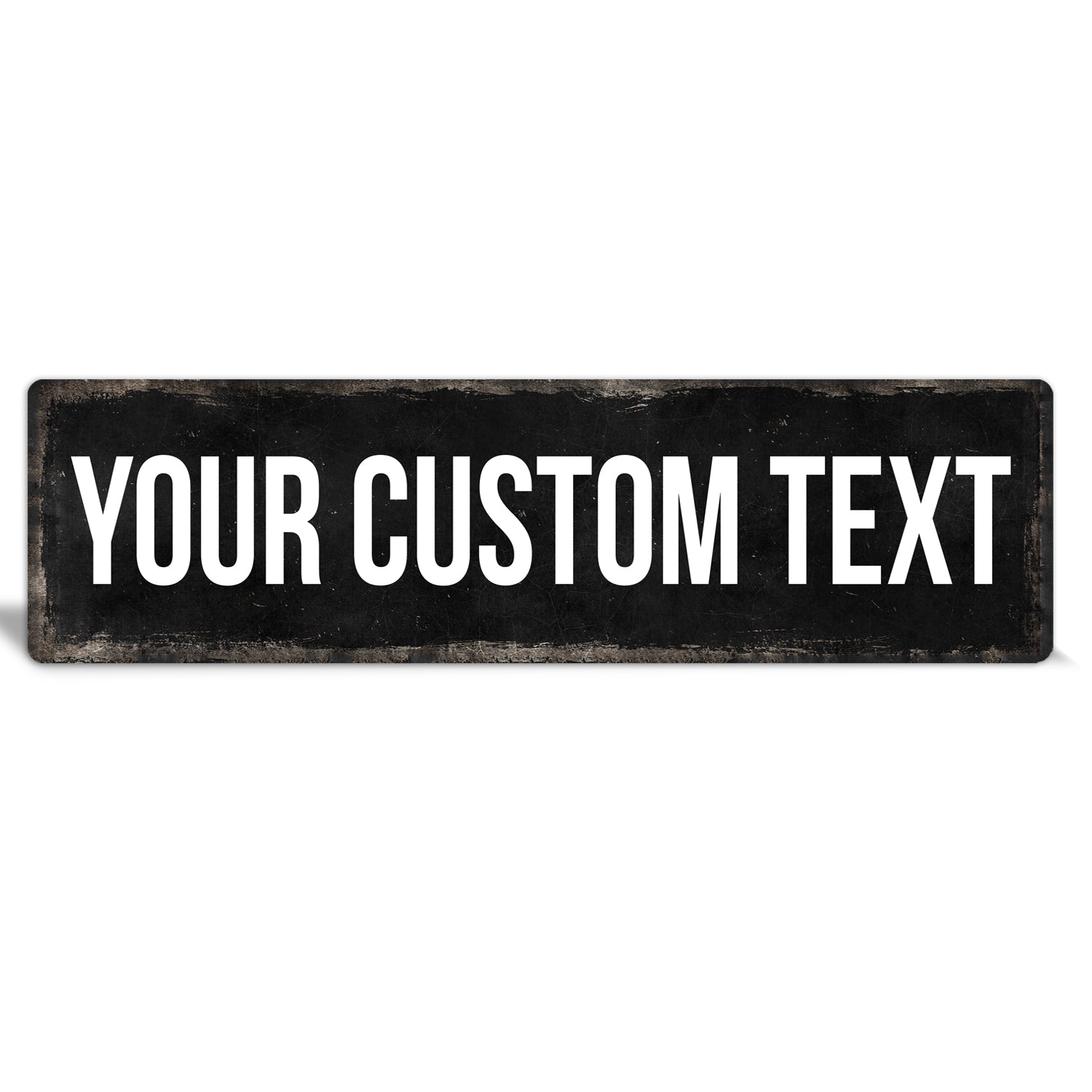 Custom Metal Sign | Black Rustic Edge - The Sign Shoppe