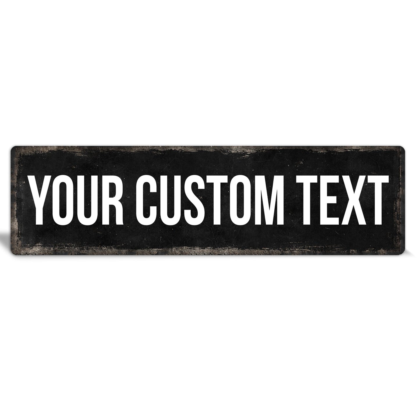 Custom Metal Sign | Tan Rustic Edge - The Sign Shoppe