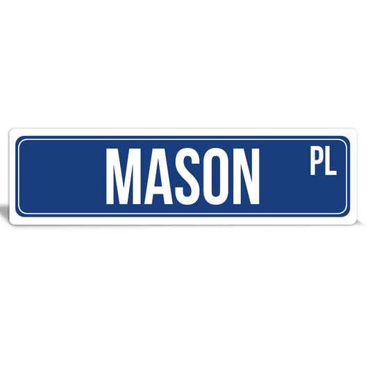 Custom Metal Sign | Blue Street Style - The Sign Shoppe