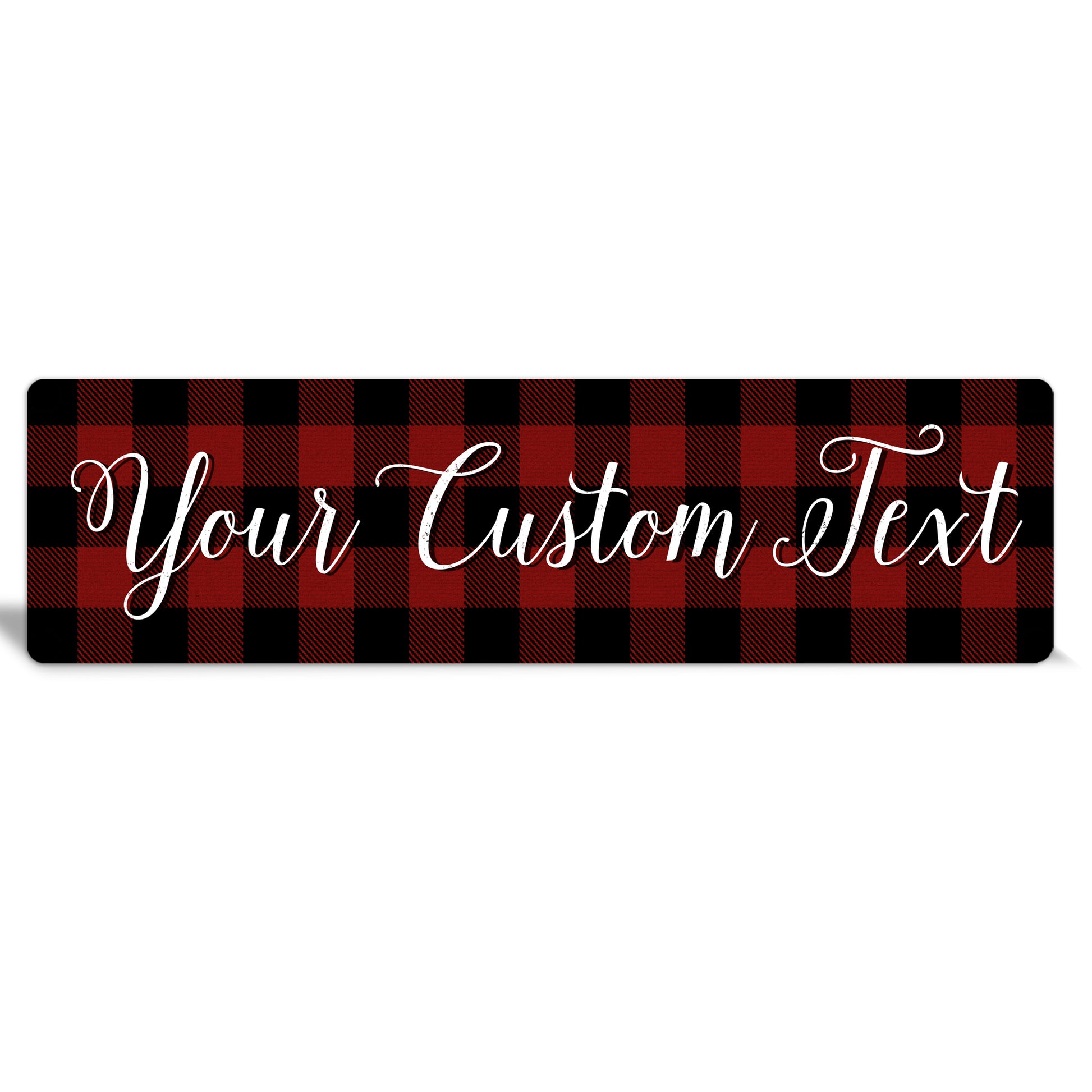 Custom Metal Sign | Buffalo Plaid - The Sign Shoppe