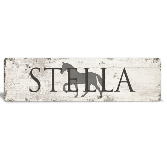 Custom Metal Sign | Custom Horse Name Sign - The Sign Shoppe