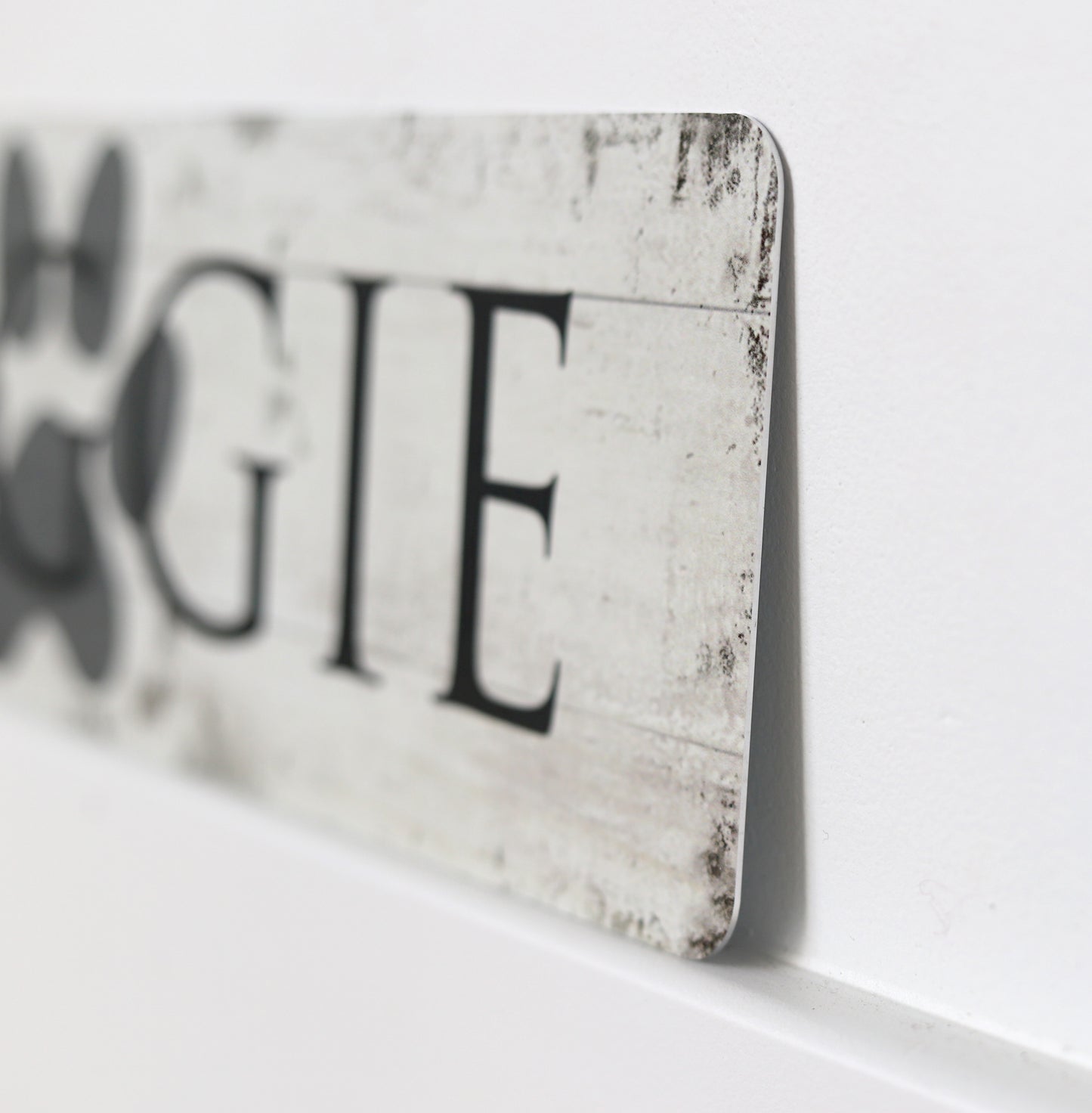 Custom Metal Sign | Custom Dog Paw Name Sign - The Sign Shoppe
