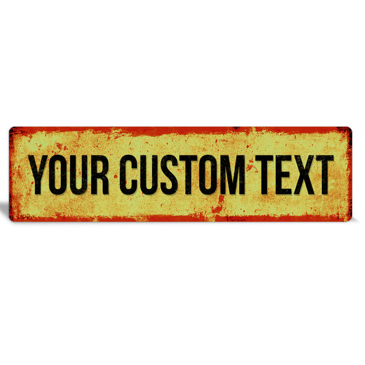 Custom Metal Sign | Sandy Vibrant Fireball - The Sign Shoppe