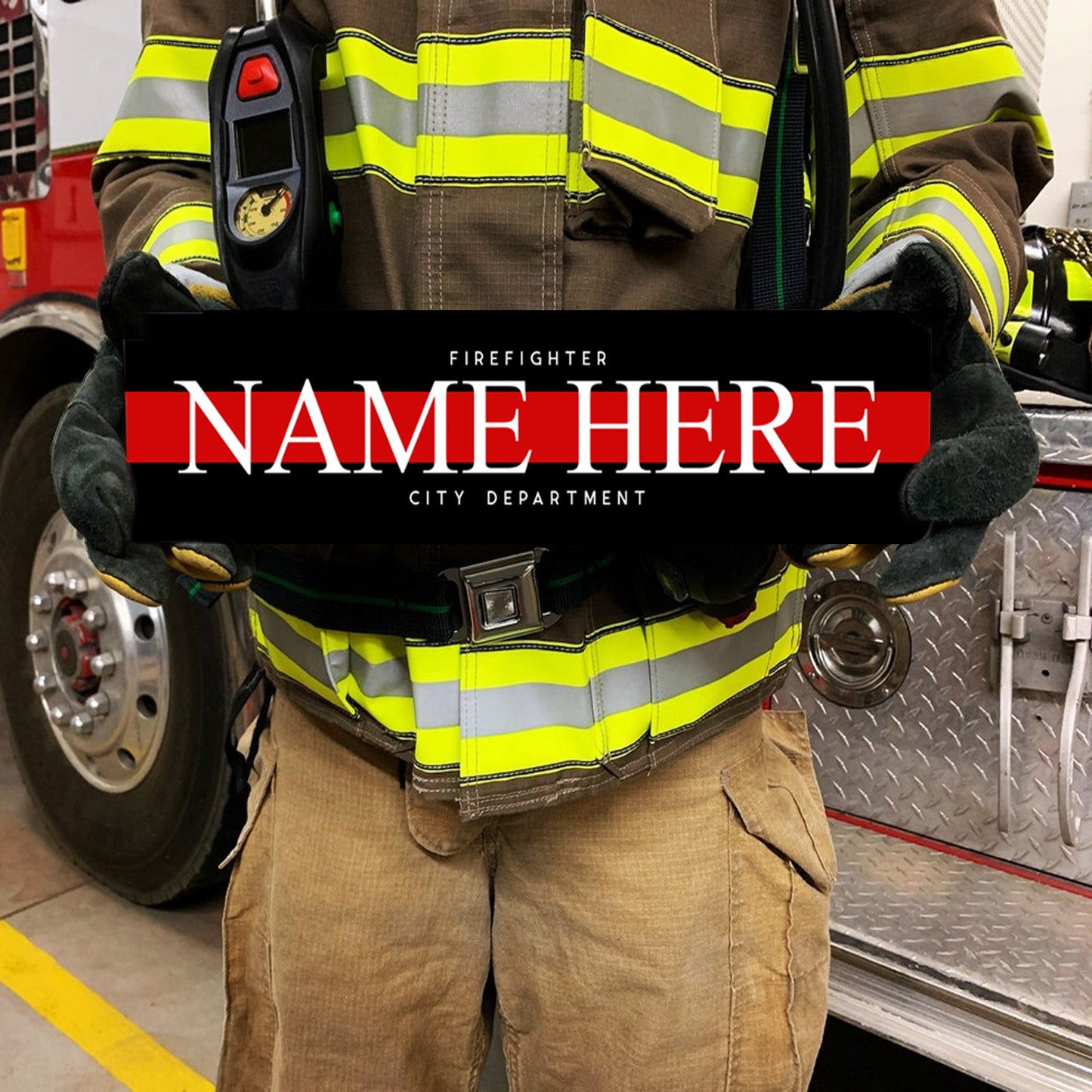 Metal Firefighter Sign | Customizable - The Sign Shoppe