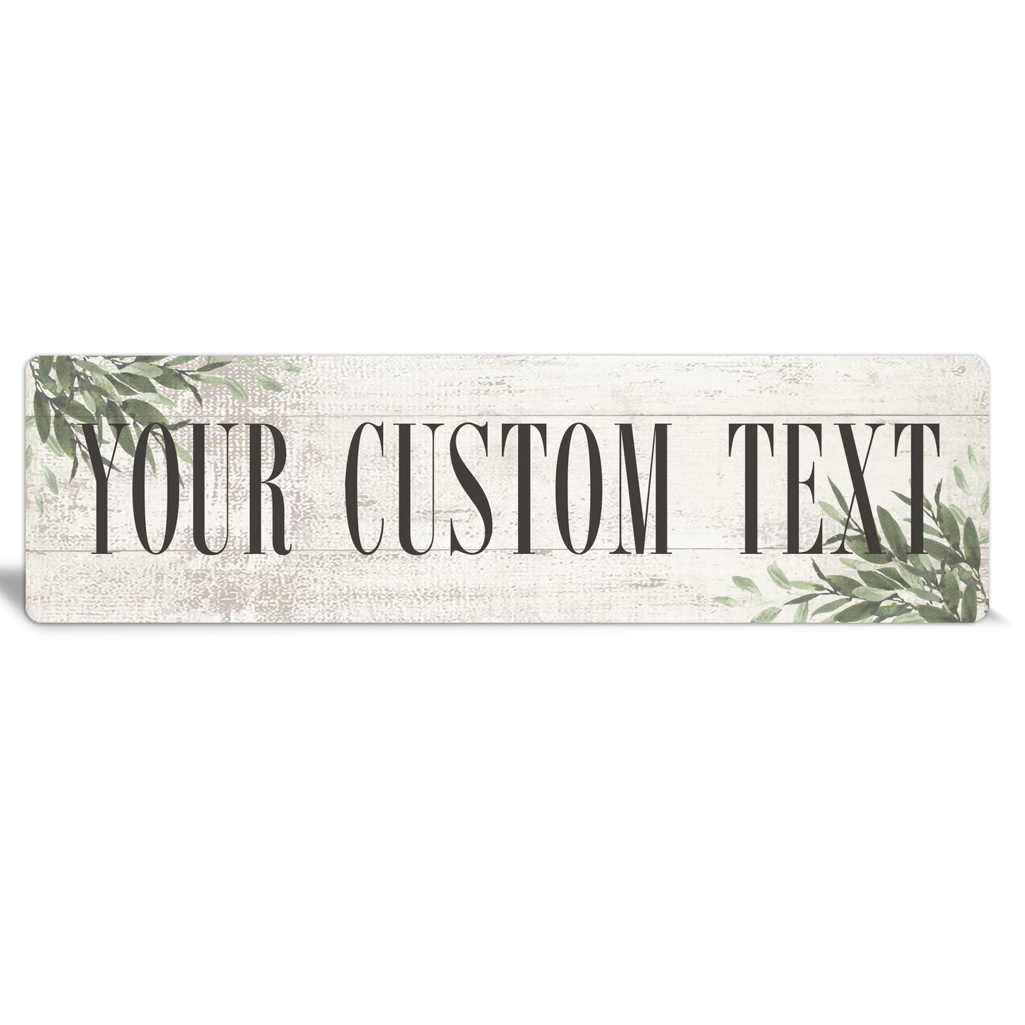 Custom Metal Sign | Greenery Border - The Sign Shoppe