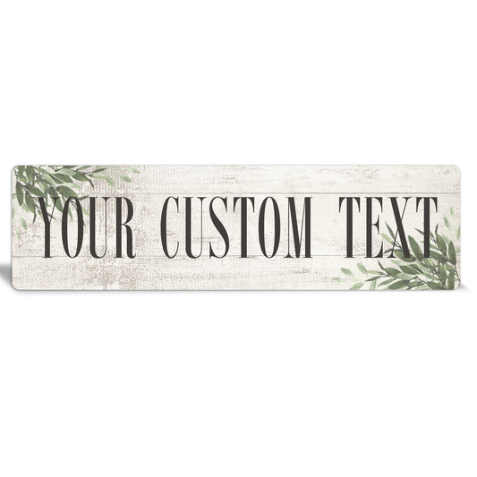 Custom Metal Sign | Greenery Border - The Sign Shoppe