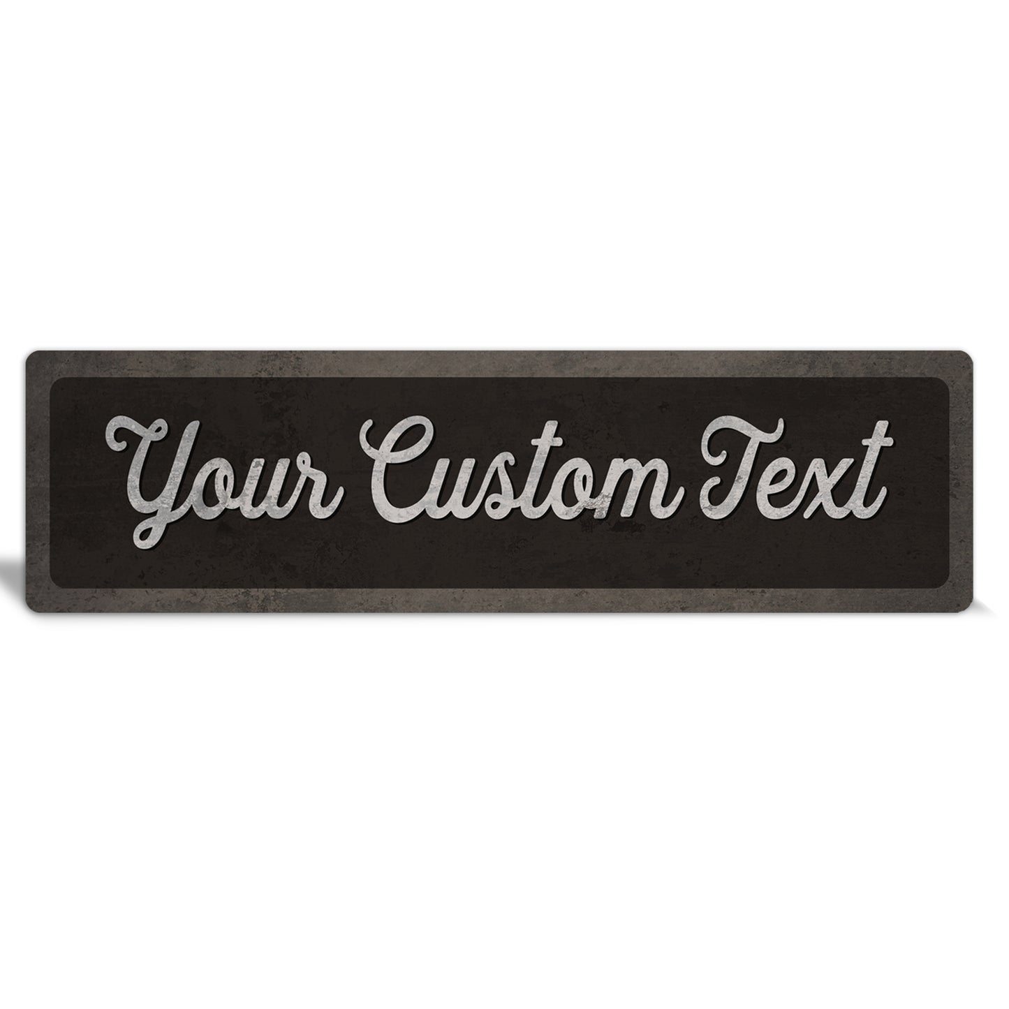 Custom Metal Sign | Rustic Brown Border - The Sign Shoppe