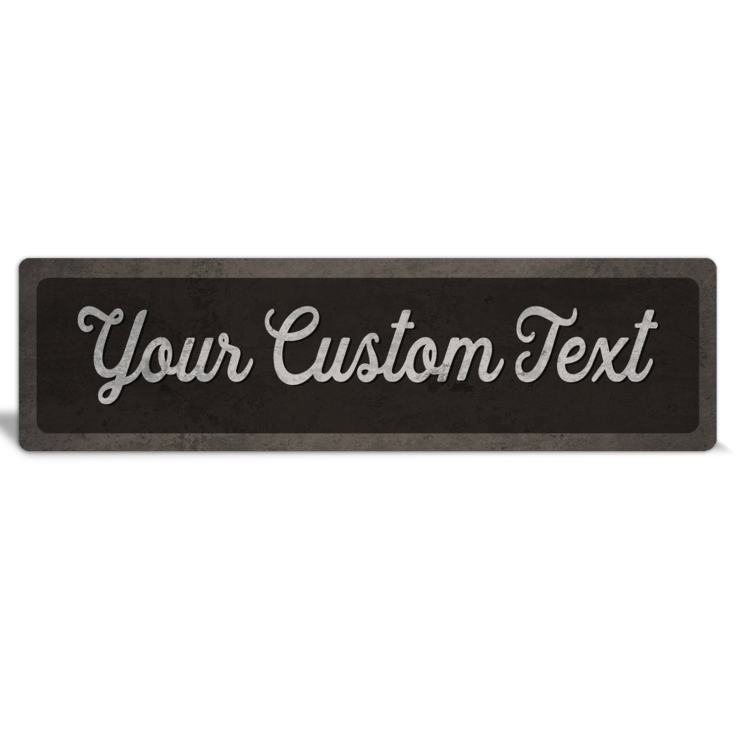 Custom Metal Sign | Rustic Brown Border - The Sign Shoppe