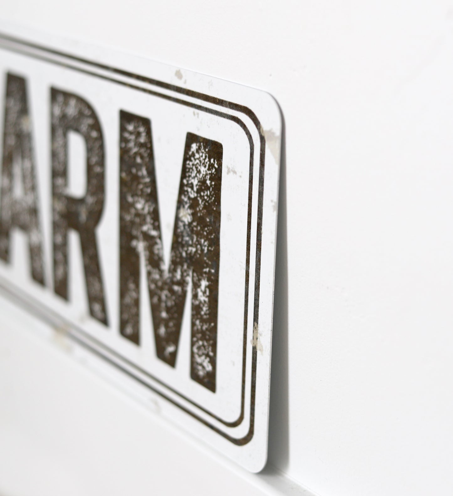 Custom Metal Sign | Light Rustic Double Frame - The Sign Shoppe