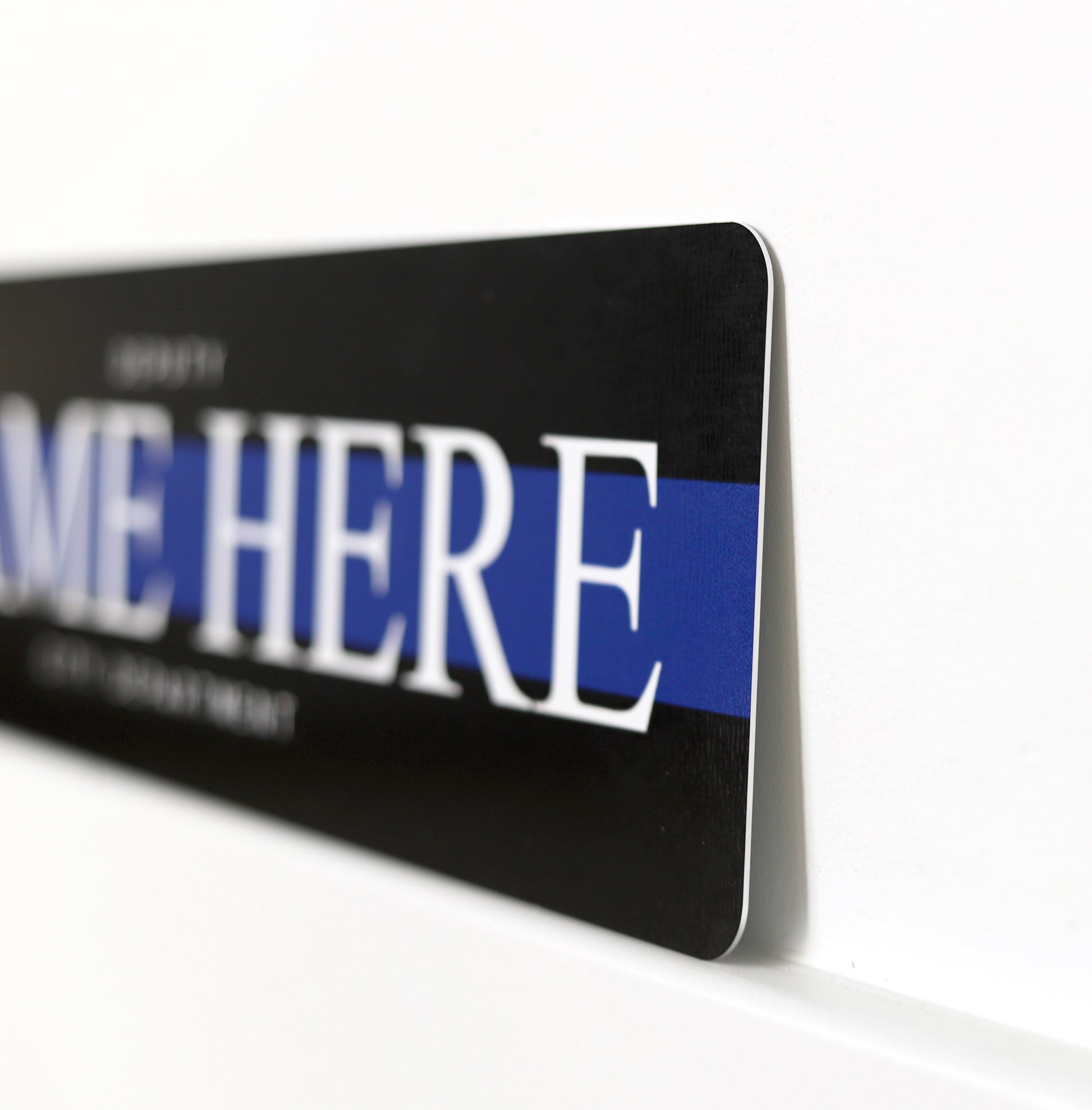 Metal Police Sign | Customizable - The Sign Shoppe