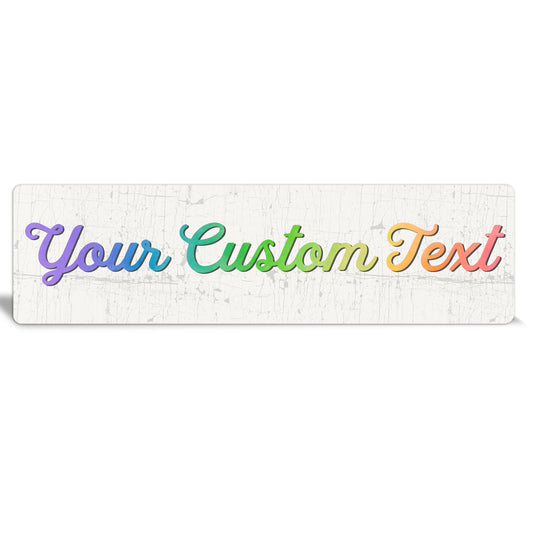 Custom Metal Sign | Colorful Rainbow - The Sign Shoppe