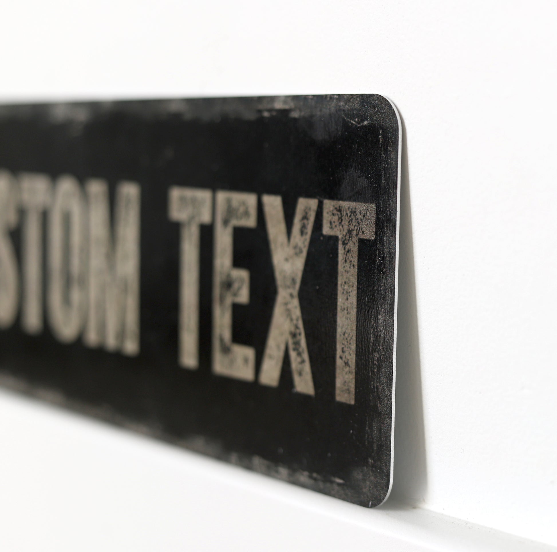 Custom Metal Sign | Tan Rustic Edge - The Sign Shoppe