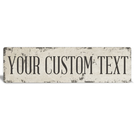 Custom Metal Sign | Rustic Chippy - The Sign Shoppe