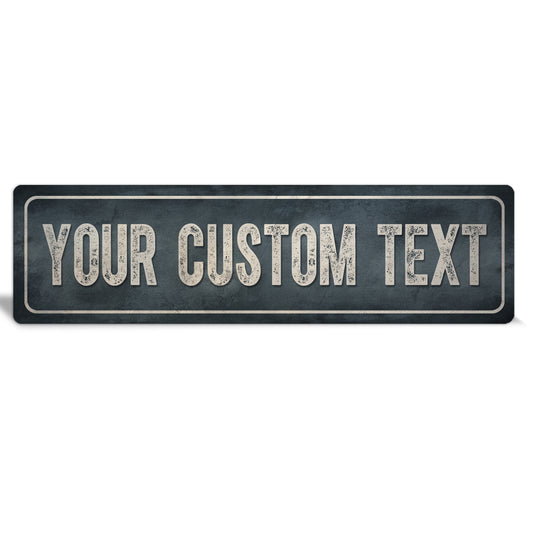 Custom Metal Sign | Smokey Haze Border - The Sign Shoppe