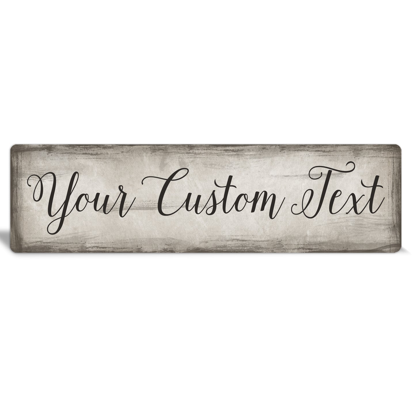 Custom Metal Sign | Faux Brushstrokes - The Sign Shoppe