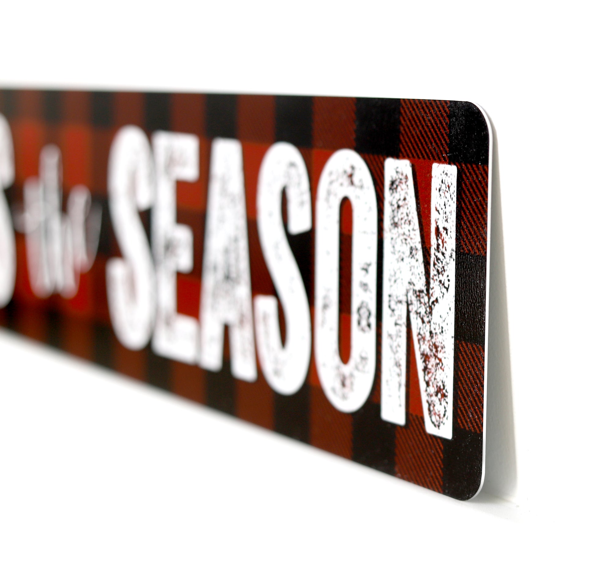 Custom Metal Sign | Buffalo Plaid - The Sign Shoppe