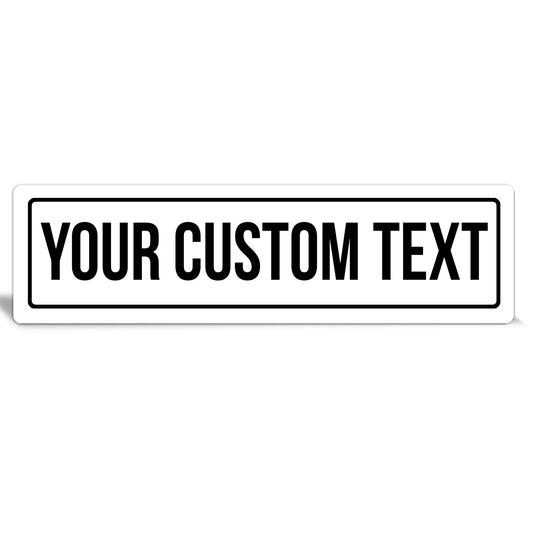 Custom Metal Sign | Solid White Border - The Sign Shoppe