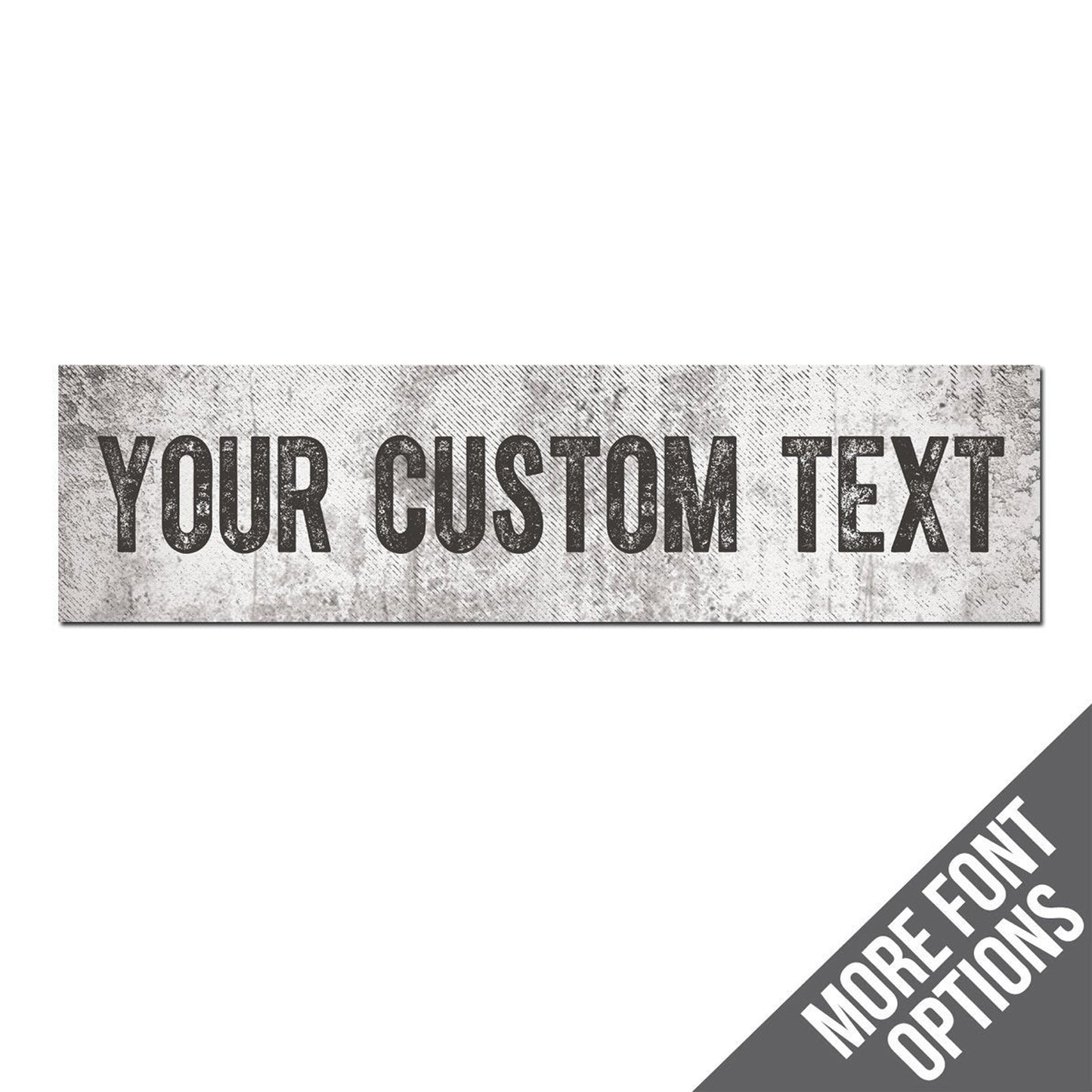 Custom Metal Sign | Distressed Off-White Grunge - The Sign Shoppe