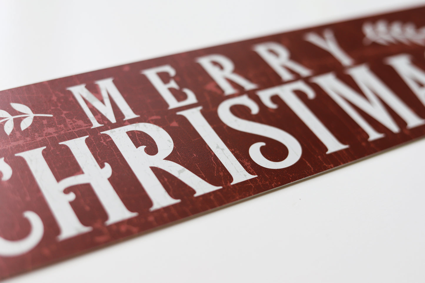 Rustic Red "Merry Christmas" Metal Sign - The Sign Shoppe