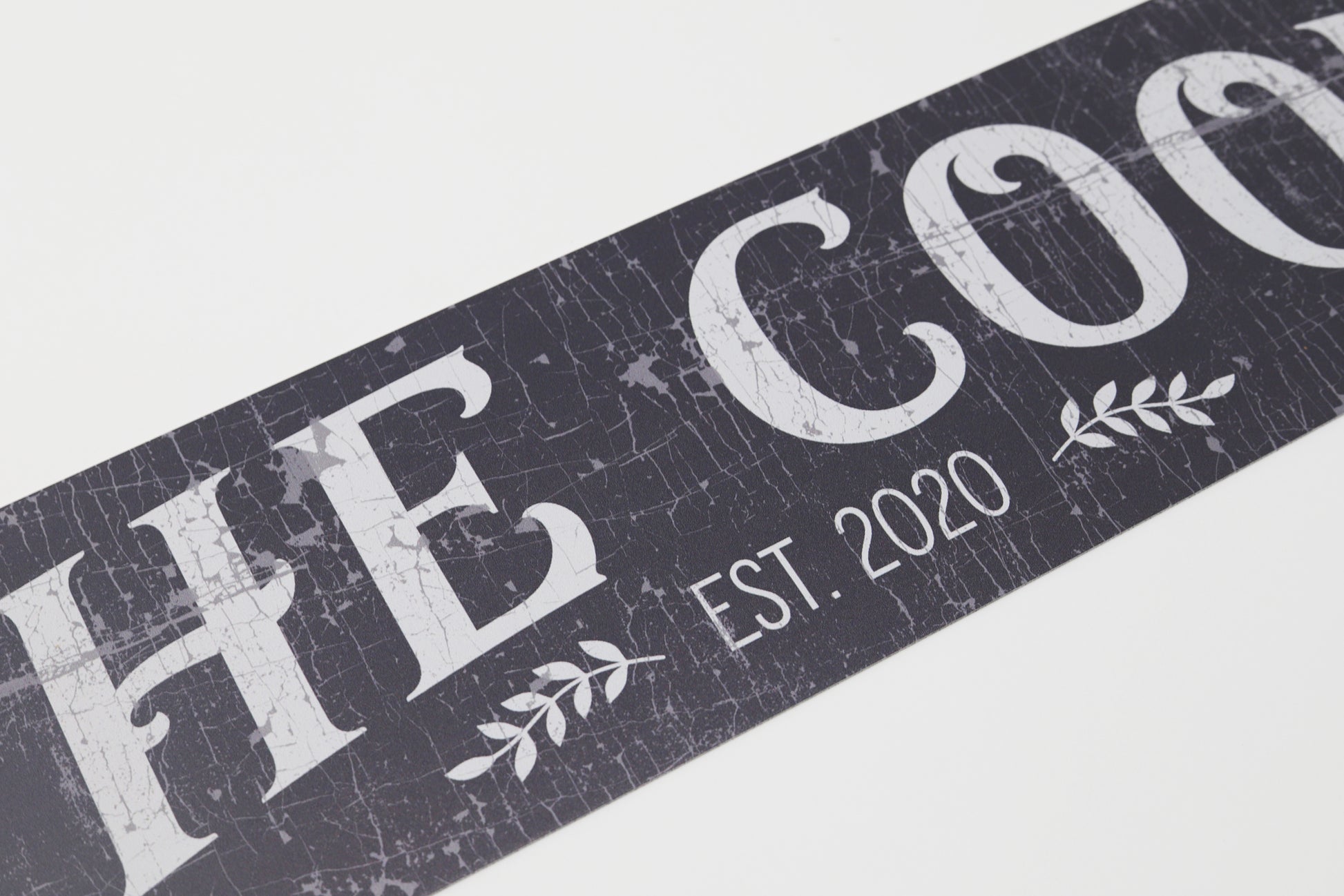The Coop | Metal crackle black/charcoal sign - The Sign Shoppe 