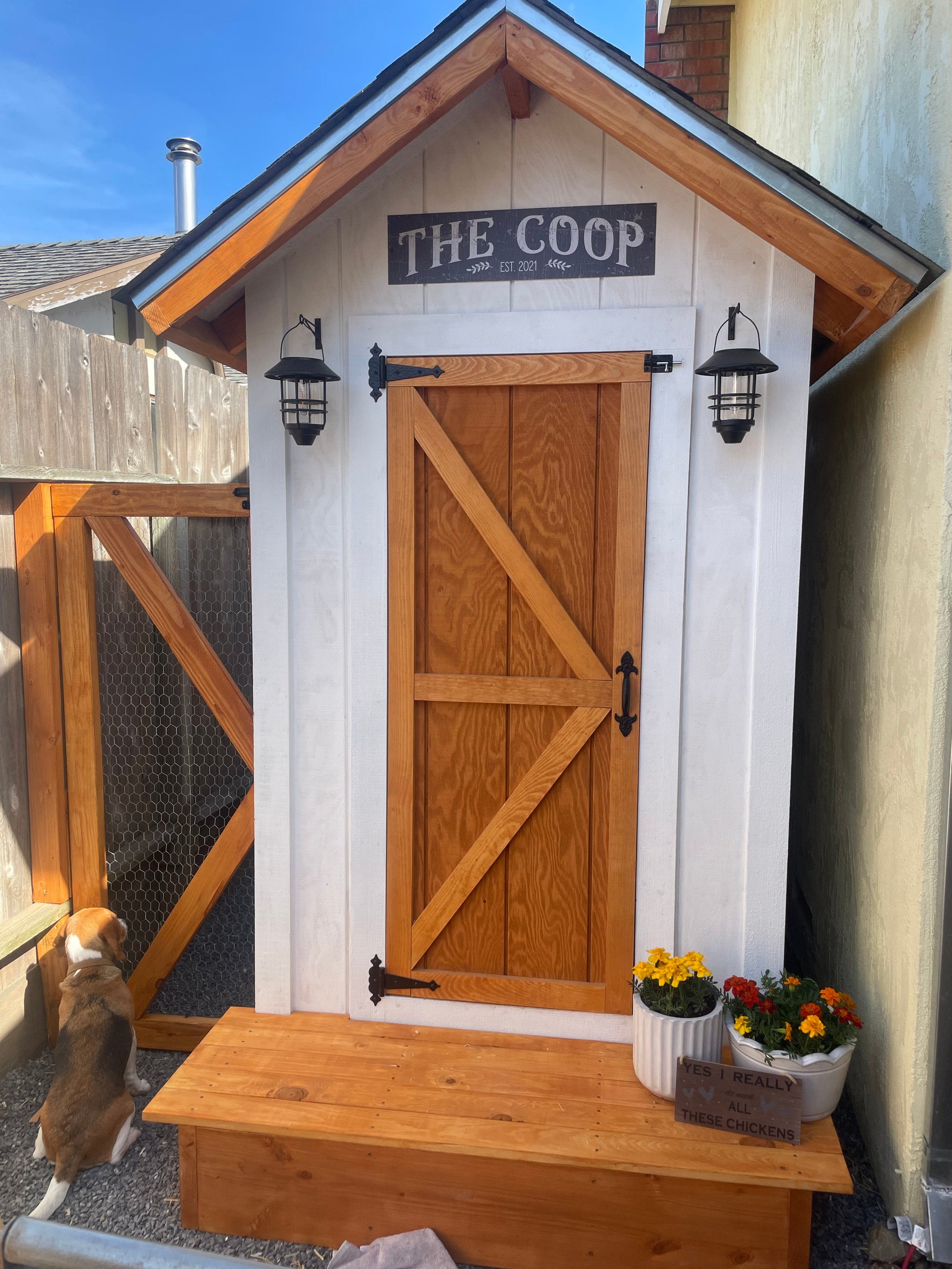 The Coop | Metal crackle black/charcoal outdoor chicken coop sign - The Sign Shoppe