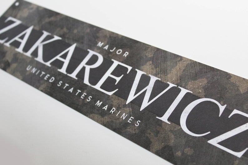 Metal Military Sign | Customizable - The Sign Shoppe