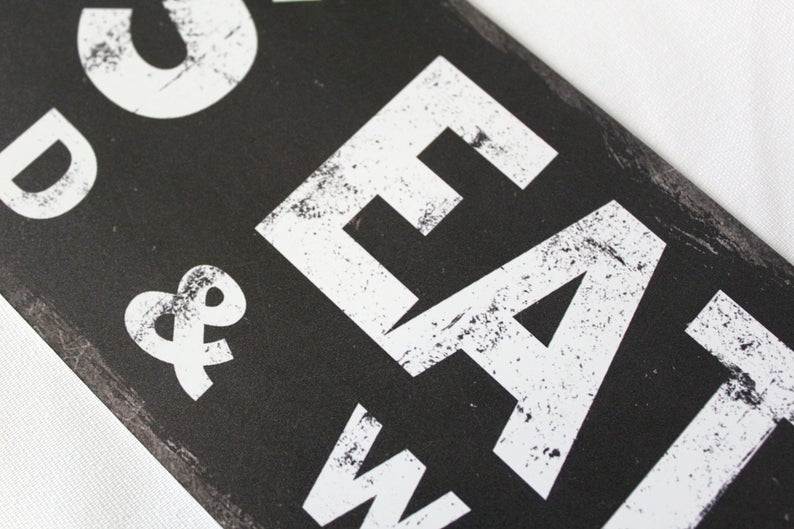 Pup's Eatery | Black & White - The Sign Shoppe