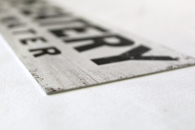 Pup's Eatery | Faux White Wood With Edging - The Sign Shoppe