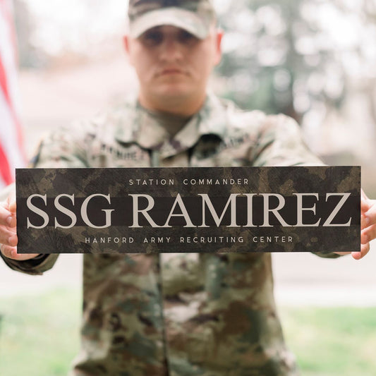 Metal Military Sign | Customizable - The Sign Shoppe