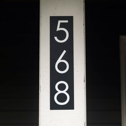 Modern Metal Address Sign - The Sign Shoppe 