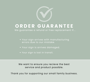 Custom Metal Sign | Faux White Wood With Edging
