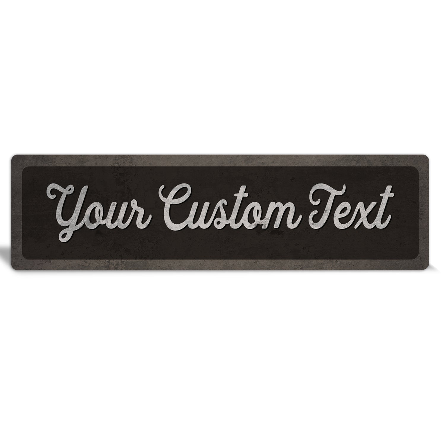 Custom Metal Sign | Rustic Brown Border - The Sign Shoppe 