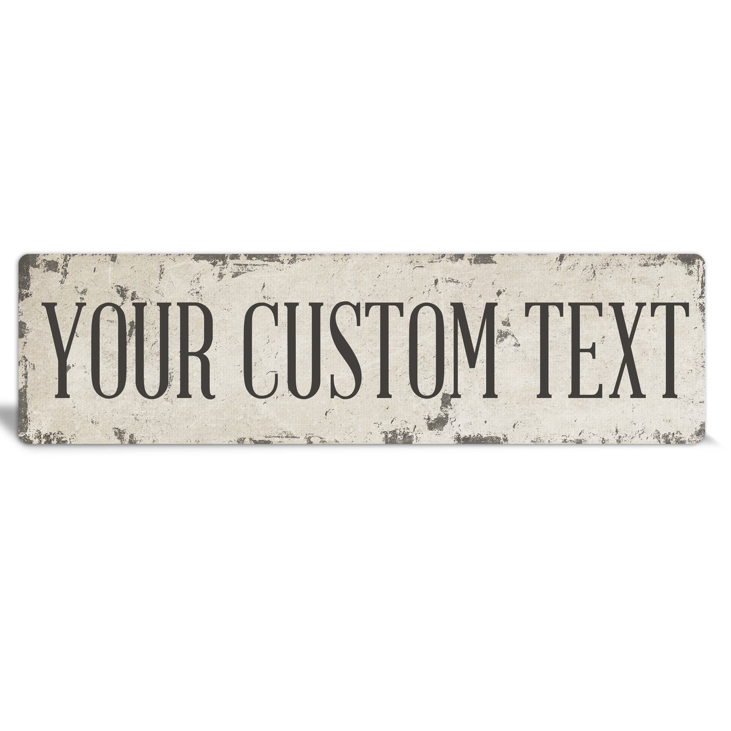 Custom Metal Sign | Rustic Tan Chippy | The Sign Shoppe