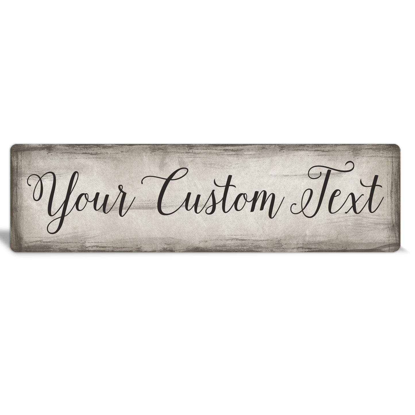 Custom Metal Sign | Faux Brushstrokes - The Sign Shoppe 