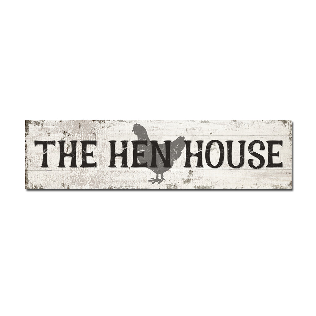 Rustic Metal "Hen House" Sign.