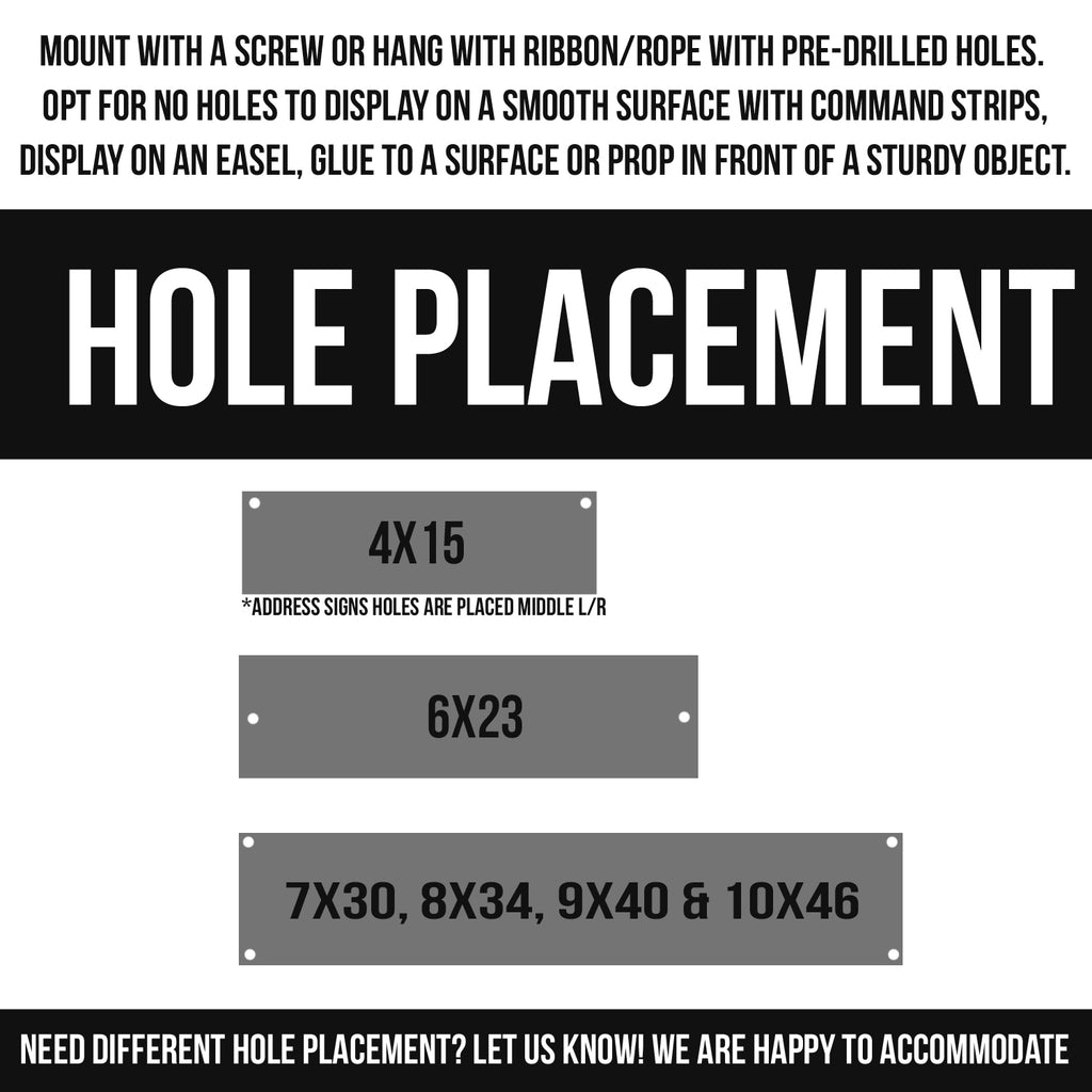 Modern Metal Address Sign.
