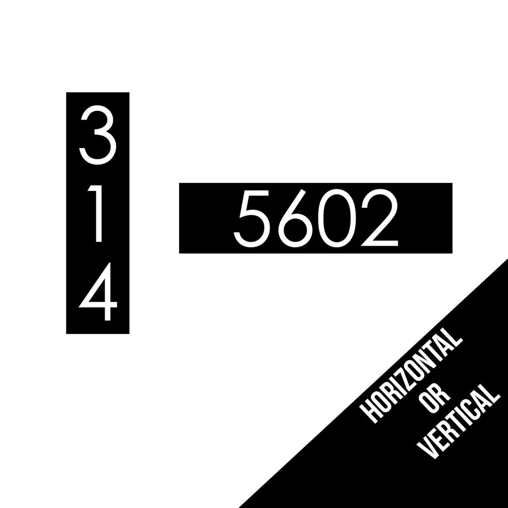Modern Metal Address Sign.