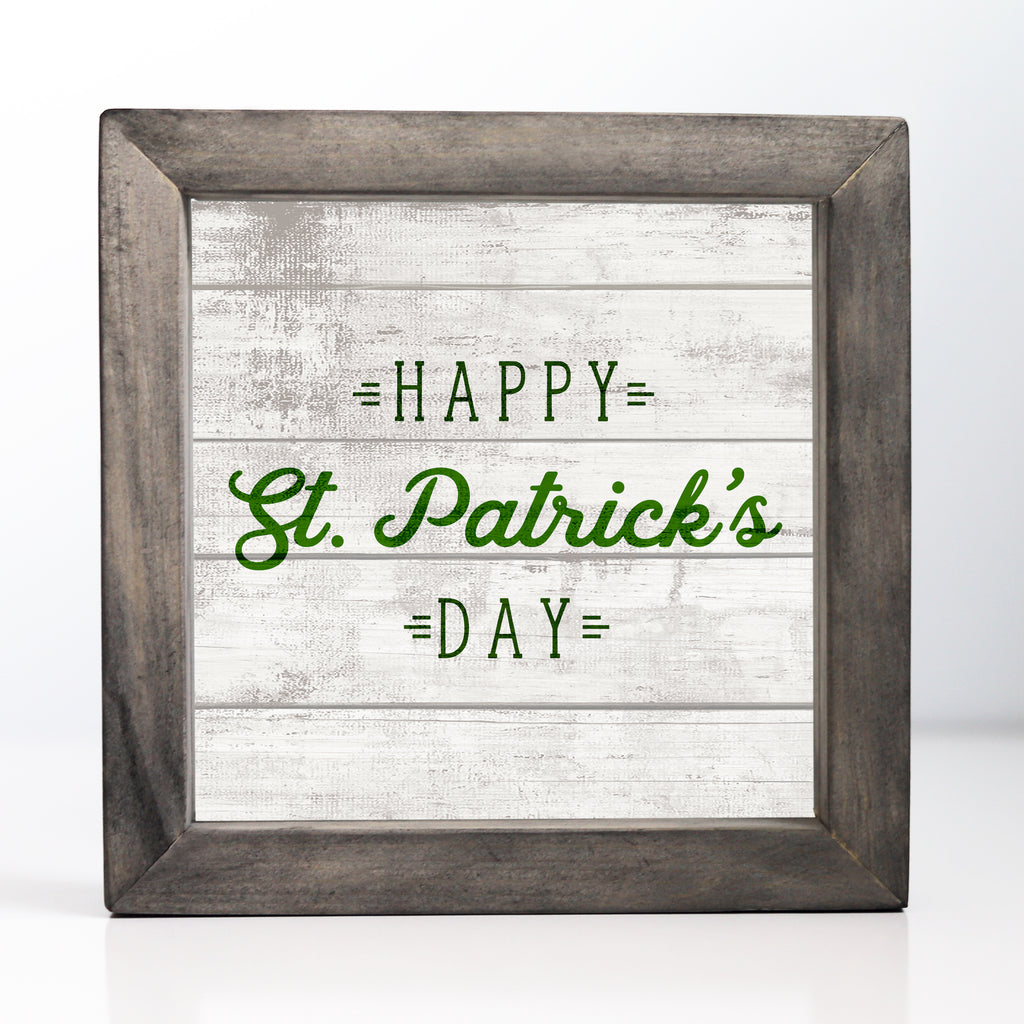 Framed St. Patrick's Day Sign.