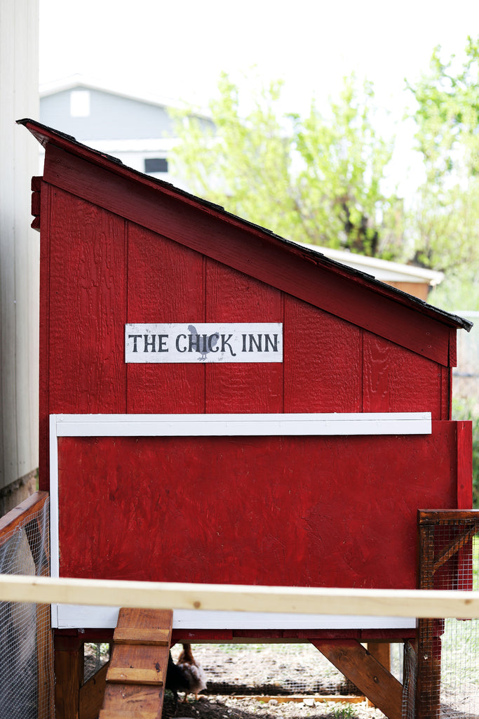 Rustic Metal "Chick-Inn" Sign.